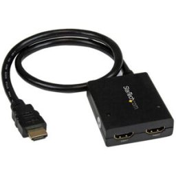 Divisor de Vídeo StarTech.com HDMI de 2 Puertos - Splitter HDMI 4k 30Hz de 2x1 Alimentado por USB