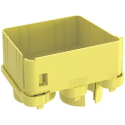 Tapa Panduit FRIDT4X4LYL - 2 Salidas a Tubo 1.5" - Para Canaletas 4x4 - Amarillo