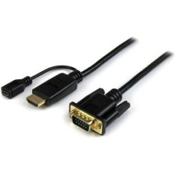 Cable Convertidor de Vídeo StarTech.com - HDMI a VGA - 1920x1200 - 1080p - 1.8m - Negro