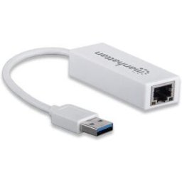 Adaptador de Red Manhattan - Fast Ethernet a USB 3.0 - Blanco
