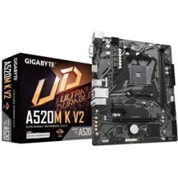 Tarjeta Madre Gigabyte A520M K V2 - Socket AM4 - 2xDDR4 - 2133/3866/5100 MHz - HDMI - USB 2.0 - USB 3.2 - Micro ATX