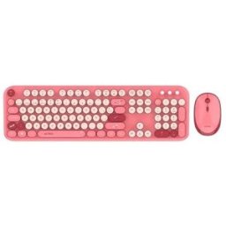 Kit Teclado y Mouse Acteck Creator Chic K- Colors MK485 - Inalámbrico - USB - Español - Rojo