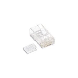 Plug Intellinet - Cat6 - RJ-45 - Transparente - 100 Piezas