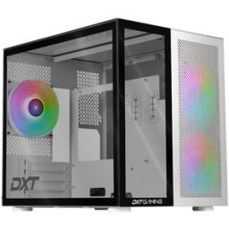 Dxt Gaming Gabinete Gamer DXT Titan T7 - Micro Torre - Micro ATX/Mini ITX - 3 Ventiladores - Panel Lateral