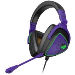 Diadema Gamer ASUS ROG Delta S EVA Edition - Alámbrico - Micrófono - Morado con Negro
