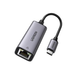 Adaptador de Red UGREEN 50737 - USB-C a RJ-45 Gigabit - Negro/Gris