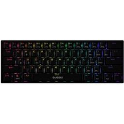 Teclado Mecánico Gamer Gamdias HERMES E3 BK - Alámbrico - RGB - Switch Azul - Negro