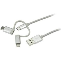 Cable StarTech.com - USB a USB-C / Micro USB / Lightning - 1M