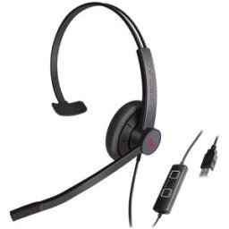 Addasound Diadema Monoaural UC - Control de Llamada, Mute y Volumen - Conexión USB