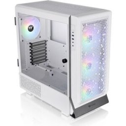 Gabinete Gamer Thermaltake Ceres 500 TG ARGB Snow - Media Torre - ATX/E-ATX/Micro ATX/Mini ITX - 4x Ventilador - Panel Lateral - Blanco