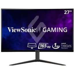 Monitor Gamer ViewSonic VX2718-2KPC-MHD - 27" - Quad HD - 165 Hz - HDMI - DisplayPort - Curvo
