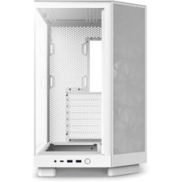 Gabinete Gamer NZXT H6 Flow - Media Torre - ATX/Micro-ATX/Mini-ITX - 3 Ventiladores - Panel Lateral - Blanco