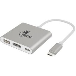 Adaptador Xtech XTC-565 - USB-C - HDMI - USB 3.0 - Gris