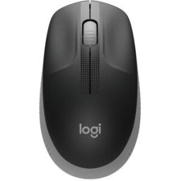 Mouse Logitech M190 - Inalámbrico - USB - Negro/Gris