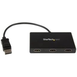 Divisor StarTech.com - Conecta Displayport a 3 Puertos HDMI - Negro