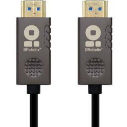 Cable HDMI BRobotix 6001707 - HDMI V2.0 - Fibra Óptica - 50M - Soporta 4K x 8K