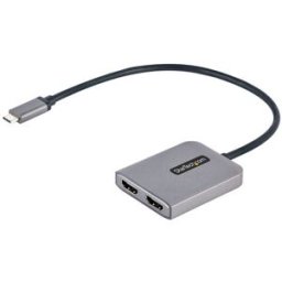 Convertidor de Vídeo StarTech.com - USB-C a 2x HDMI - Gris