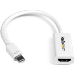Adaptador de Video StarTech.com - Conecta Mini DisplayPort a HDMI - 4K - Activo - Blanco