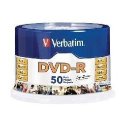DVD-R Verbatim - 16X - 4.7GB - Paquete de 50 Piezas