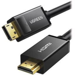 Cable de Video UGREEN 10239 - DisplayPort a HDMI - Macho a Macho - 1.5 Metros - 4K - 30Hz
