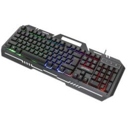 Teclado Gamer Manhattan 180610 - Alámbrico - USB - Español - Multimedia - LED