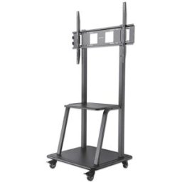 Soporte de Piso Manhattan 461665 - 37" a 100" - Soporta 150 kg - Para Pantalla - Móvil