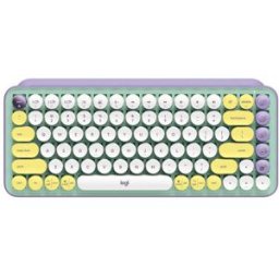 Teclado Logitech Pop Keys - Inalámbrico - Bluetooth - Multimedia - Menta