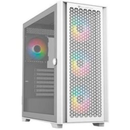 Gabinete Gamer Balam Rush Carbono Twin Mate 7000 - Media Torre - ATX/Micro ATX/Mini ITX - 4x Ventiladores - Panel Lateral - Blanco