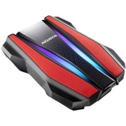 Disco Duro Externo ADATA HD770G - 2.5" - 2TB - USB - Windows/Mac/Linux - RGB - Rojo