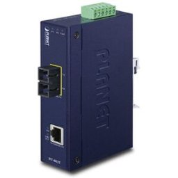 Convertidor de Medios Planet IFT-802T - Industrial - 10/100Base-TX a 100Base-FX - Interfaz SC
