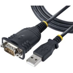 Cable Adaptador StarTech.com - USB 2.0 a Serial DB9 - 1M - Negro