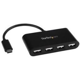 Hub USB StarTech.com ST4200MINIC - 4 Puertos - USB Tipo C a USB Tipo A - Negro