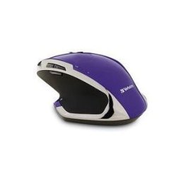 Mouse Verbatim Deluxe - Inalámbrico - USB - 1600 DPI - 8 Botones - Purpura