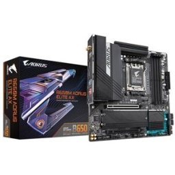 Tarjeta Madre Gigabyte B650M AORUS ELITE AX - Socket AM5 - 4x DDR5 - 4400/5200/6666(OC) MHz - HDMI - DisplayPort - USB 2.0/3.2 - Micro ATX