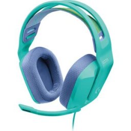 Diadema Gamer Logitech G335 - Alámbrico - Micrófono - Menta