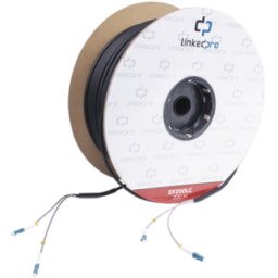 Bobina de Fibra Óptica LinkedPRO - LC - 200M - Monomodo - Negro