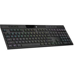 Teclado Gamer Corsair K100 AIR RGB - Mecánico - Switch Cherry MX - Inalámbrico - Negro (Inglés)