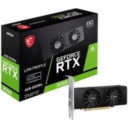 Tarjeta de Video MSI GeForce RTX 3050 LP 6G OC - 6GB - 96-bit - PCI-E 4.0 - GDDR6 - HDMI - DisplayPort