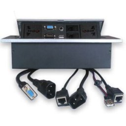 Caja para Mesa con Adaptadores para Proyector BRobotix 005514 - Plata