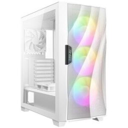 Gabinete Gamer Antec DF700 FLUX - Media Torre - ATX/Micro-ATX/Mini-ITX - 5 Ventiladores - Panel Lateral - Blanco