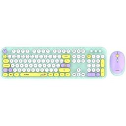Kit Teclado y Mouse Acteck Creator Chic K- Colors MK485 - Inalámbrico - Tiffany