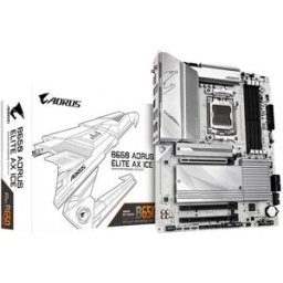 Tarjeta Madre Gigabyte B650 AORUS ELITE AX ICE - Socket AM5 - 4xDDR5 - 4400/6800/8000 MHz - HDMI - DisplayPort - USB 3.2 - ATX