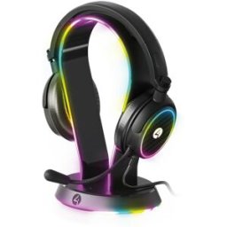 Kit Gamer 4gamers Light-Up - Diadema Gamer - Soporte de Diadema - LED