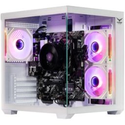 Gabinete Gamer Naceb Starfall - Mini Torre - Micro-ATX - Panel Lateral - Blanco