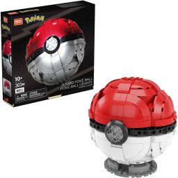 Mega Construx Pokémon Pokébola Gigante Juguete de Colección Construcción Niños de 8 años en adelante