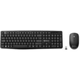 Kit Teclado y Mouse Steren COM-675 - Inalámbrico - USB - Negro