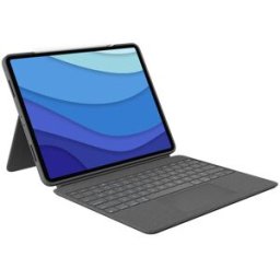 Teclado Logitech Combo Touch - 12.9" - Gris - para iPad 5ta Gen