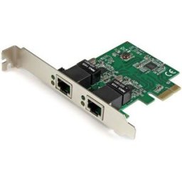 Tarjeta de Red StarTech.com ST1000SPEXD4 - PCI-Express - 2000 Mbit/s - 2x Ethernet