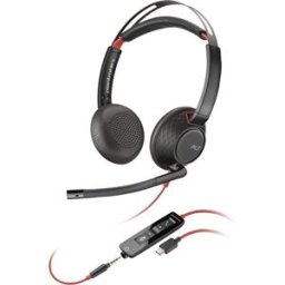 Diadema Poly Blackwire 5220 - Alámbrico - USB C/A - 3.5mm - Micrófono - Certificado para Microsoft Teams