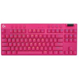 Teclado Gamer Logitech G PRO X TKL - Inalámbrico - Magenta - RGB